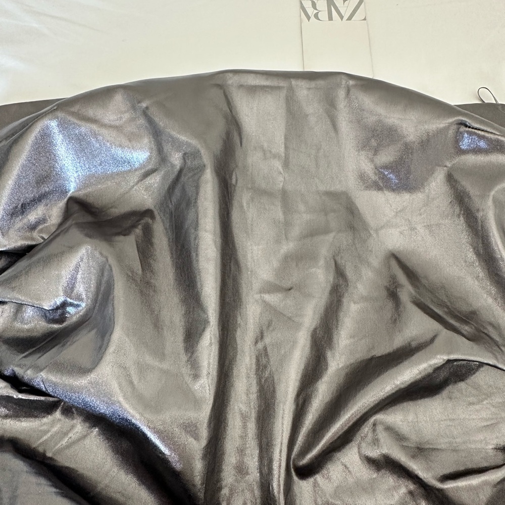 Zara Metallic Strapless Dress - Picture 5 of 10